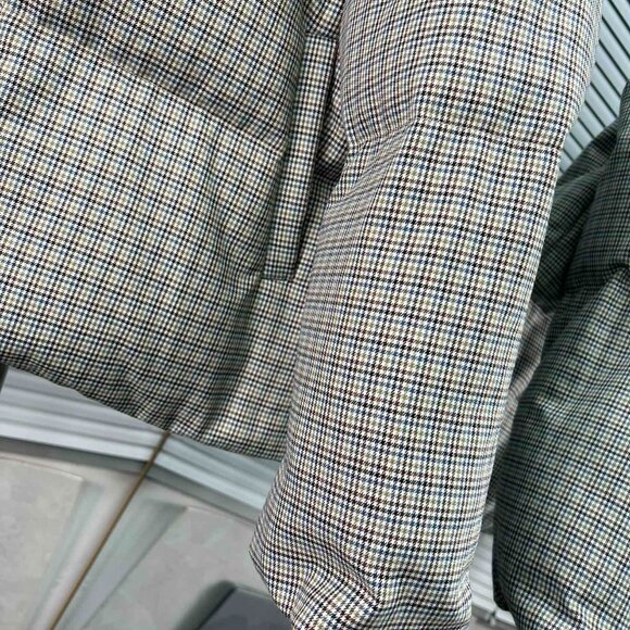 Thom Browne Reversible Quilted Houndstooth Down Jacket - Sage Green - Picture 7 of 9